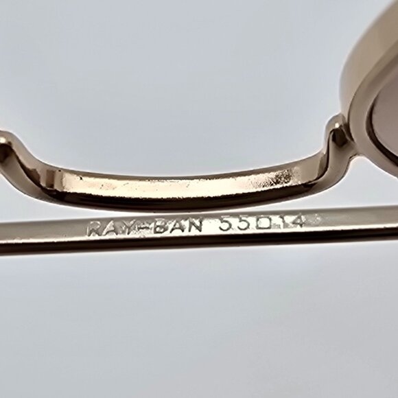 Ray-Ban RB3025 001/3E Aviator Gradient Gold Frame Silver Pink Mirror Sunglasses - Picture 8 of 15